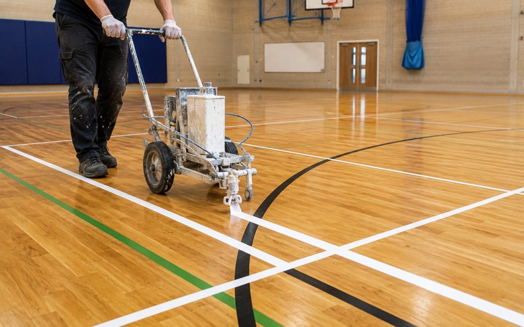 Sports Hall Line Marking in Rainham RM13